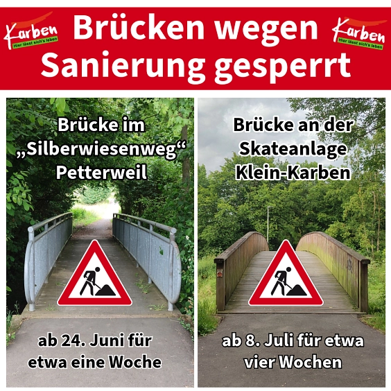 Kachel_Brückensanierung © Stadt Karben