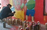 Neue Grafittis für Okarbens Unterführung