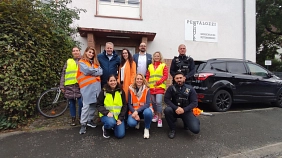 Stadt unterstützt Initiative „Sicher zur Schule in Karben“ © Stadt Karben