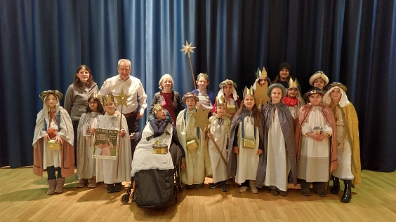 Sternsinger besuchen Karbener Rathaus 2025 © Stadt Karben